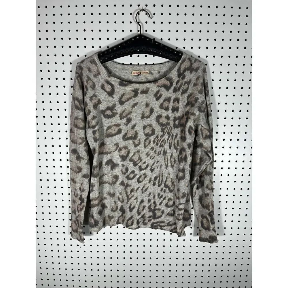 Rebecca Taylor animal print sweater size s